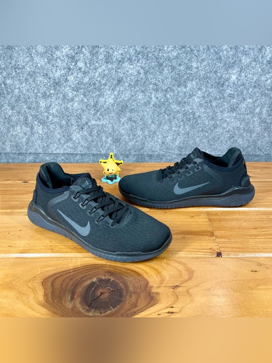 Nike Other - Nike Free RN 2018 Men's Size 9 Triple Black Running Shoes Sneakers 942836-002
